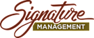 The image features the words "Signature Management" in a stylized font.