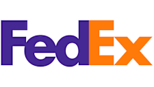 The image is a logo of FedEx.