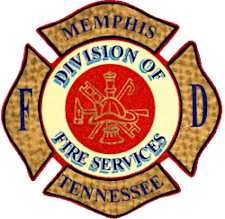 A logo for the Memphis Division of Fire Services Tennessee.