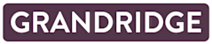 The image displays the word "GRANDRIDGE" in white text on a purple background.