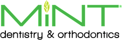 The image shows the word "MINT" in large green letters with a leaf design on the letter "i".