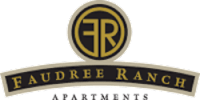 The image is a logo for Faudree Ranch.