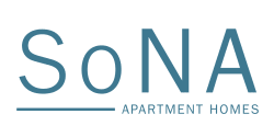 the logo or sign for the apartment