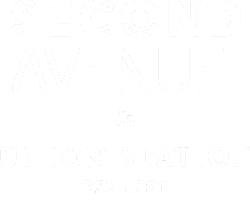 A poster advertising Second Avenue and Union Station apartment living in Columbus, GA.