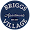 A logo for Briggs Apartments in Village Established in 2019.