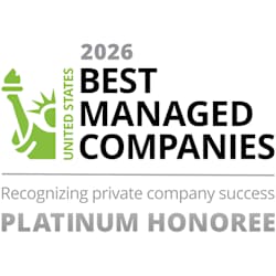 A logo for the 2026 Best Managed Companies in the United States.