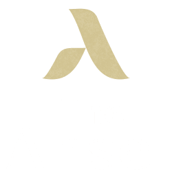 the ansel logo on a transparent background