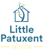 A graphic with a house and leaves and the words Little Patuxent Senior.