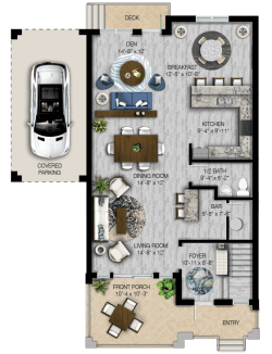 Seaspray - 1st Story Floorplan
