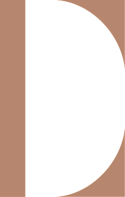 A black circle is in the center of a brown background.