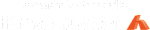a pair of orange letters on the left side of a white background