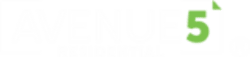The image shows a logo with the text "AVENUES" in white letters on a black background.