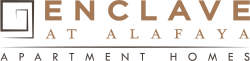 a sign that reads enceladus at alfa apartments