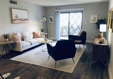 Living Room at La Costa at Dobson Ranch Apartments