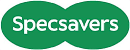 A logo with the text "Specsavers" in white on a green background.