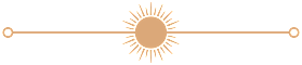 A graphic of a sun with rays extending outward from a central circle.