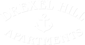 a logo with an anchor on a green background
