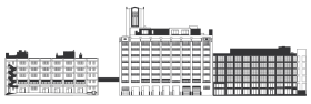 an illustration of hall lofts in the city