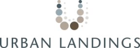 the logo for urban landings is shown with the word ubuntu landings