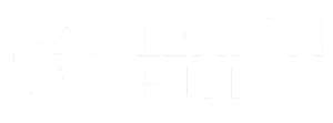 a black and white logo with the words leech hills