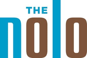 the logo for the ni logo is shown in three different colors