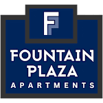 A sign for Fountain Plaza Apartments.