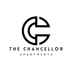 a logo for the apartments
