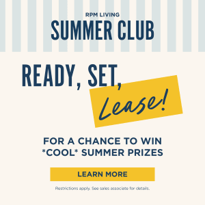 a poster for a summer club with the text ready set lease