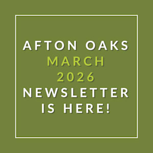 A green poster announcing the March 2026 newsletter.