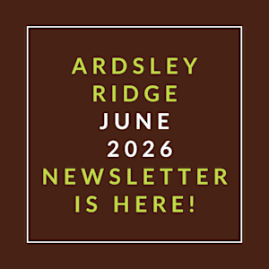 The image announces the Ardsley Ridge June 2026 newsletter.