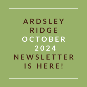 a green background with the words… october 2024 newsletter is