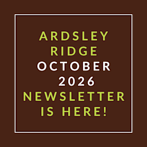 The image announces the release of the Ardsley Ridge newsletter for October 2026.