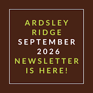 The image announces the release of the Ardsley Ridge newsletter for September 2026.