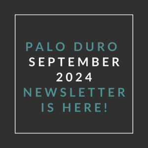 an image of a calendar with the words palo duro september 2024