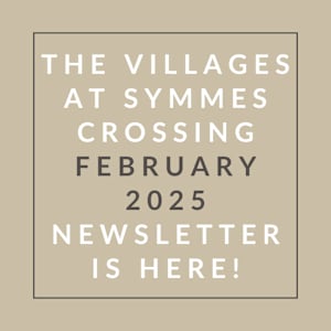 A beige background with text announcing the availability of a newsletter.