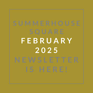 The image is a cover of the Summerhouse Square January 2025 newsletter.