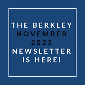 The image announces the release of The Berkley October 2025 Newsletter.