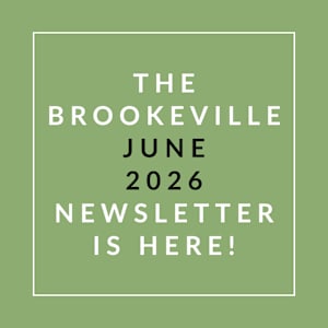 The image announces the availability of the Brookeville June 2026 newsletter.