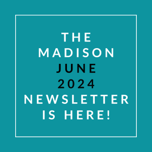 a white line on a blue background with the words the juice 2020 newsletter