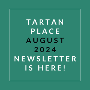 a green background with a white font and the words tatin place august 2024