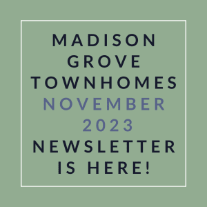 a green background with the words townhomes november
