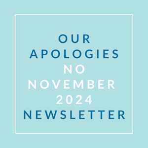 a white square with blue text on a blue background