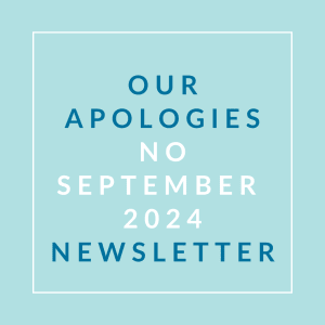 our apologies no september 2024 newsletter graphic