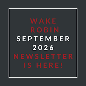 A black background with text announcing a newsletter for September 2026.