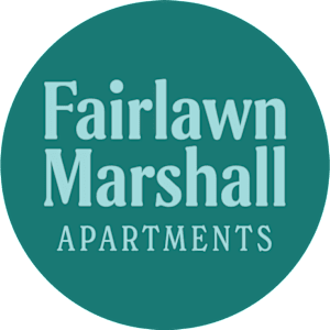 A logo for Fairlawn Marshall Apartments.