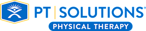 A logo for PT Solutions Physical Therapy.