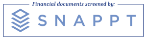 a screenshot of a spreadsheet with the words financial documents screened by