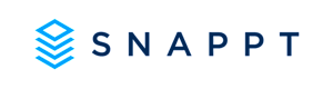 The image features a stylized text logo that reads "SNAPPT" with a unique design element to the left of the text.