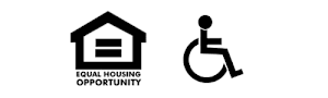 Three symbols representing a dog, a house, and a person in a wheelchair are displayed.