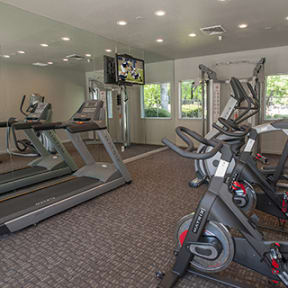 Fitness Room with cardio equipment